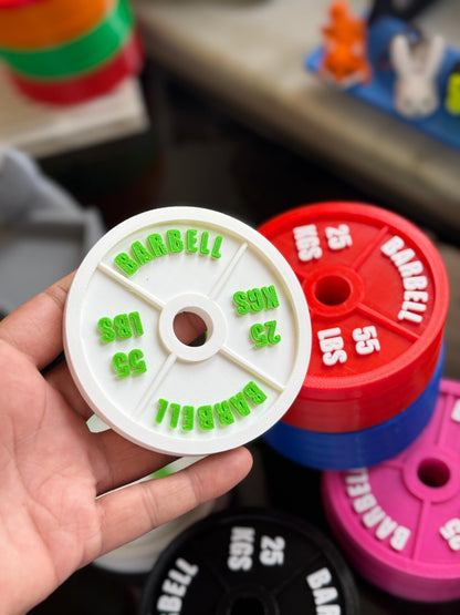 Custom Gym Plate 4x4" Fridge Magnet