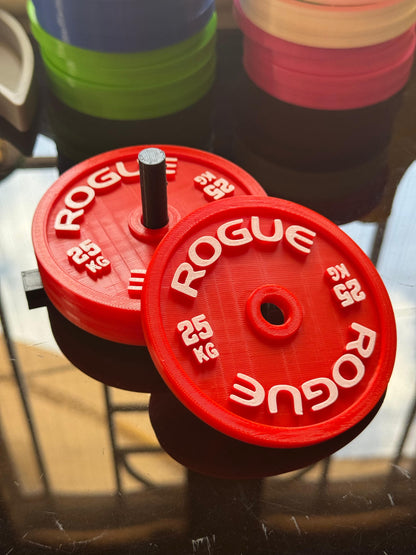 Gym Plate Coasters – Set of 4 Plates with Stand