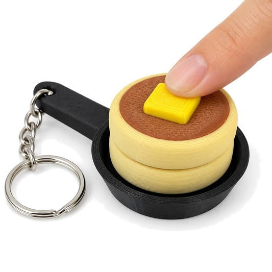 Pancake Stack clicker keychain, 3D printed