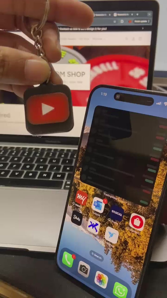 SMART NFC Youtube Keychain – Tap to Share Your YouTube