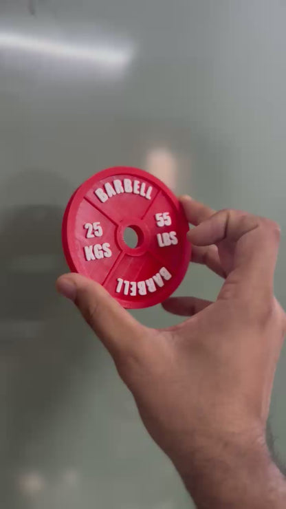 Custom Gym Plate 4x4" Fridge Magnet