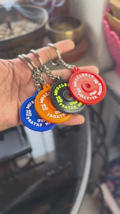 Custom Gym Plate Keychain – Your Words, Your Style