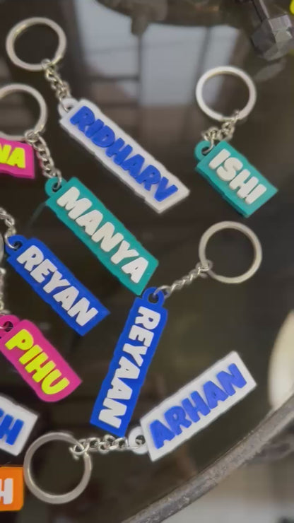 Custom Name Keychain – Single Word | Personalized | 2-4 Inch