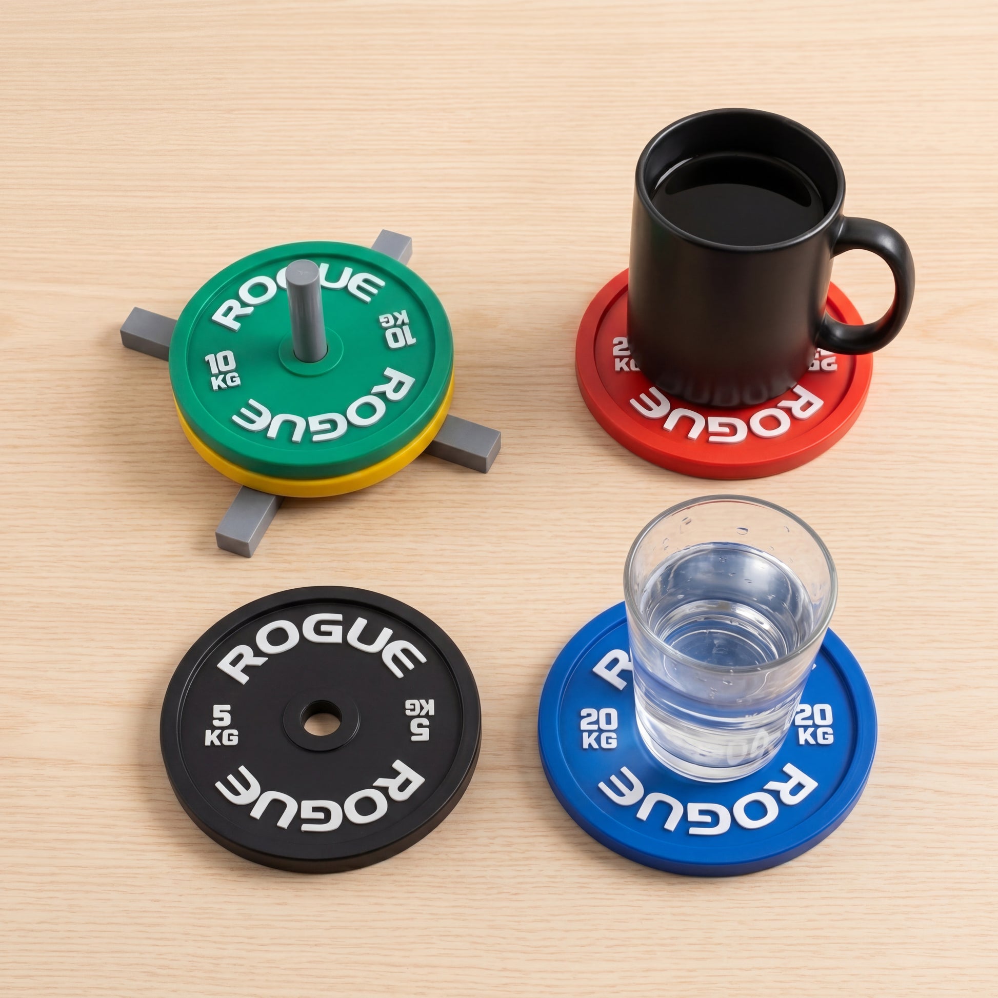 Gym Plate Coasters Set of 5 – Novelty Boy