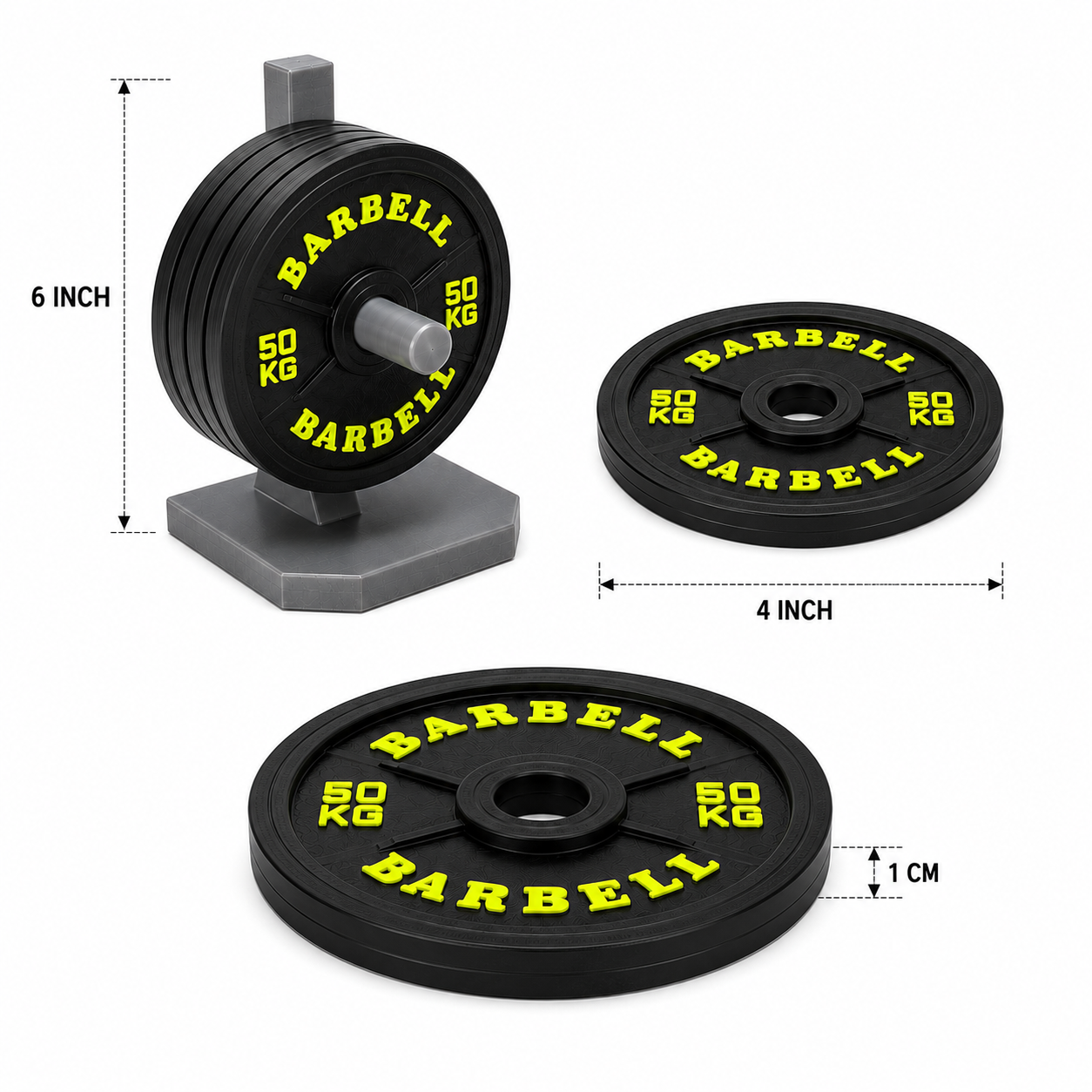 5-Plate Gym Coaster Set – Novelty Boy