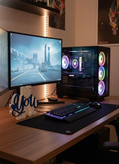 Be You Tiful Table Sign | Aesthetic Desk & Home Décor Quote