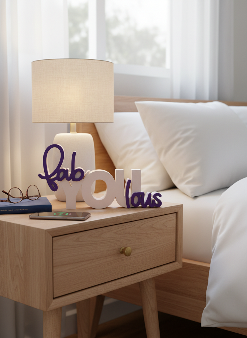 Fabulous Decorative Table Sign | Modern Desk & Shelf Decor