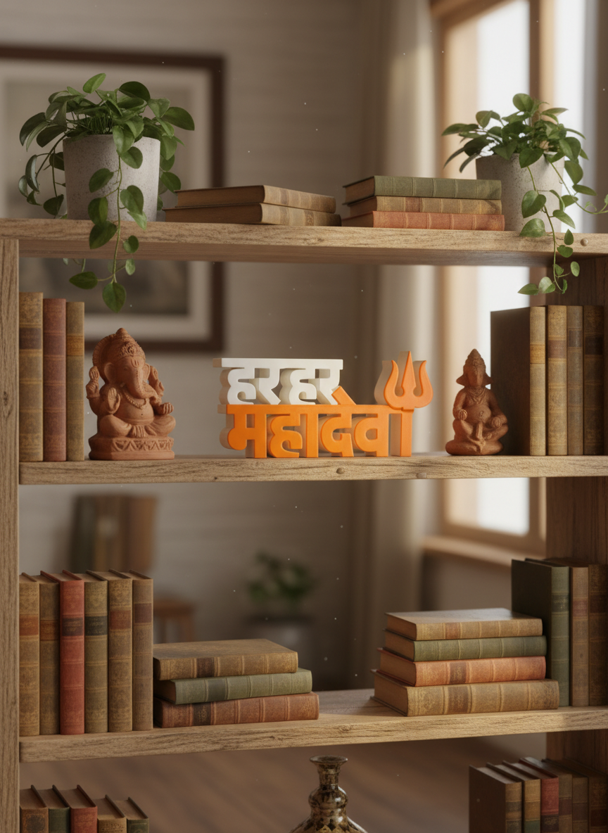 Har Har Mahadev Table Sign