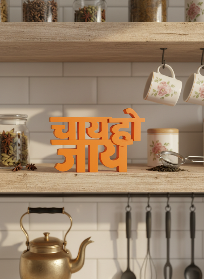 Chai Ho Jaye Table Sign