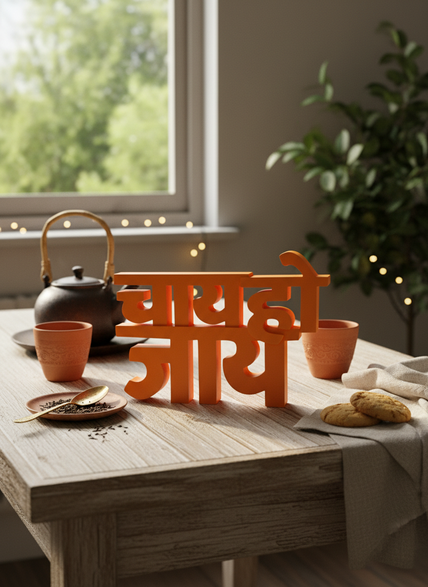 Chai Ho Jaye Table Sign