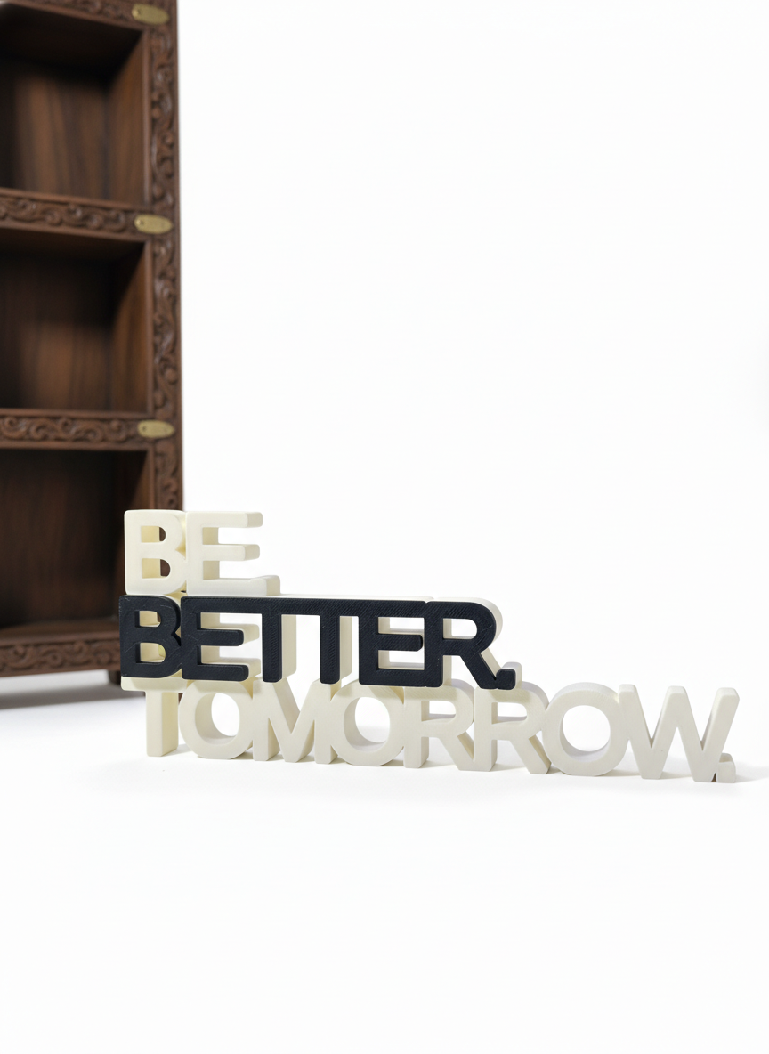 Be Better Tomorrow Table Sign – Novelty Boy