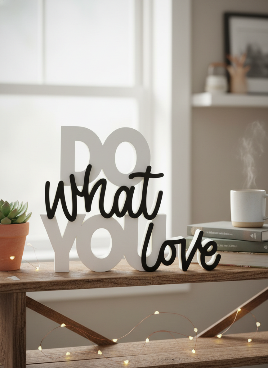 Do What You Love Table Sign – Novelty Boy